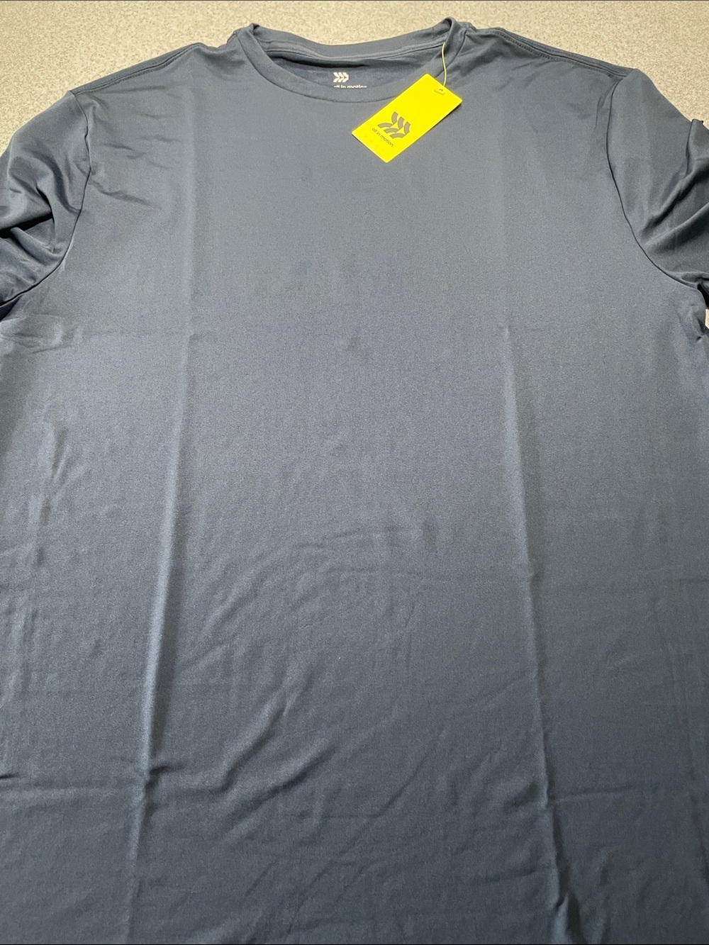 all in motion Men's Short Sleeve Crew Tee - Navy Blue